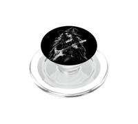 Gothic Witch Guitarist Rock Music Halloween Design PopSockets PopGrip for MagSafe