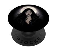 Gothic Witch Moon Dark Feminine Occult PopSockets Adhesive PopGrip
