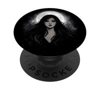 Gothic Witch Moon Dark Feminine Occult PopSockets Adhesive PopGrip