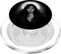 Gothic Witch Moon Dark Feminine Occult PopSockets PopGrip for MagSafe
