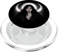 Gothic Witch Moon Dark Feminine Occult PopSockets PopGrip for MagSafe