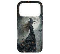 Gothic Witch Moonlight Enchanted Forest Moon Bats Halloween Case for iPhone 17 Pro