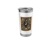 Gothic Witch Occult Library Art Skull & Candles Stainless Steel Insulated Tumbler