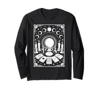 Gothic Witch’s Altar Occult Tarot Cards Long Sleeve T-Shirt