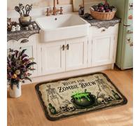 Gothic Witchcraft Potion Recipe Theme Cauldron Kitchen Rugs 20x31 Inch