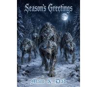 Gothic Zombie Wolves Christmas Card for Mam & Dad