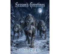 Gothic Zombie Wolves Christmas Card for Wife To Be