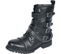 Gothicana by EMP Black Boots with buckles and chains Boot black EU42