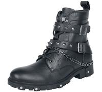 Gothicana by EMP Boots with chains and buckles Boots black EU42
