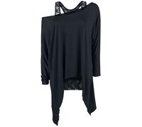 Gothicana by EMP Busting Loose Long-sleeve Shirt black 4XL