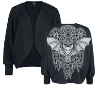 Gothicana by EMP Cardigan with batwing sleeves Cardigan black XS-M