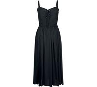 Gothicana by EMP Dress with Crochet Lace Details Maxi Dress black XL
