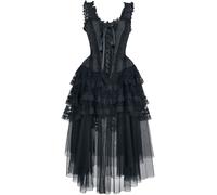 Gothicana by EMP Elaborate Gothic Corset Dress Midi Dress black S