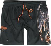 Gothicana by EMP Gothicana X Anne Stokes - Swim Shorts Shorts black S