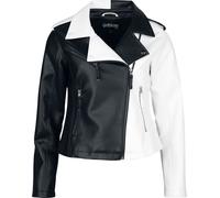 Gothicana by EMP Jacket in black and white Faux Leather Jacket black white M
