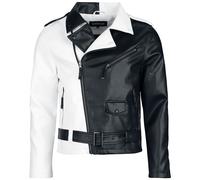 Gothicana by EMP Jacket in black and white Imitation Leather Jacket black white M