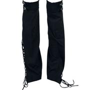 Gothicana by EMP Leg Warmers with Lacing and Buckles Knee Socks black L-XL