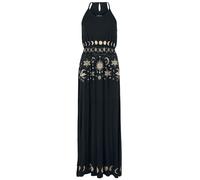 Gothicana by EMP Maxi-Dress with Sun, Moon and Stars Print Maxi Dress black S