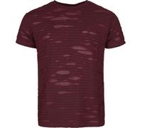 Gothicana by EMP Mesh T-shirt With Destroyed Effects T-Shirt burgundy XL