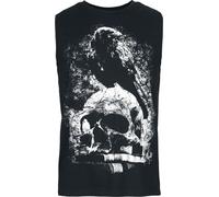 Gothicana by EMP Raven With Literature Skull Vest Vest black XXL
