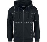 Gothicana by EMP Rivet Hole Zipper Hoodie Hoodie Jacket black L