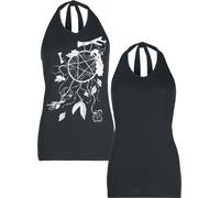 Gothicana by EMP Tops double pack Halternecks black M