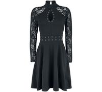 Gothicana by EMP Turn Up Lace Dress Midi Dress black XL