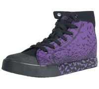Gothicana by EMP Walk The Line Sneakers High purple black EU38