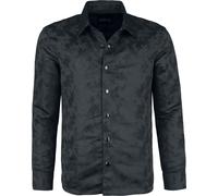 Gothicana by EMP Woven Rose Shirt Longsleeve black S