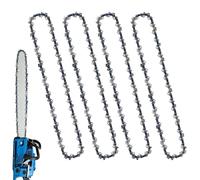 GothicBride 25 cm Replacement Chain, Saw Chain, Pack of 4, Drive Links, 3/8 Inch LP Chainsaw Chain with 40 Drive Links