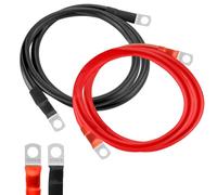 GothicBride Battery Cable 35 mm² 100 cm Battery Cable 35 mm² with M8 Ring Terminals Battery Cable 12 V for Cars Motorcycles Solar Motorhome