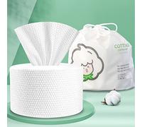 GothicBride Disposable Face Towel 100% Cotton Extra Thick & Soft Facial Cotton Tissue Lint Free Dry Wipes Non-Woven Fabric for Sensitive Skin