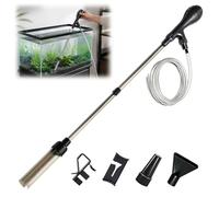 GothicBride Gravel Vacuum Cleaner Aquarium 2-in-1 Aquarium Suction with 2 m Hose & Hose Holder for Water Change Aquarium Cleaning Sand Filter with Siphon