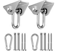 GothicBride Hammock Hooks SUS304 450KG Suspension Hooks 180° Swing Hangers Heavy Duty with Bolt for Concrete Wooden Yoga Boxing Hammock Chair (2 Pieces U-Type)