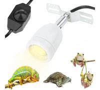 GothicBride Heat Lamp Socket Ceramic Lamp Holder Illuminating End for Reptiles Adjustable 360° Rotatable Heating Lamp Holder Turtle Heating Ceramic Lamp Base