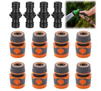 GothicBride Hose Coupling Set 12 Pieces 13 mm Double Plug Garden Hose Extension Coupling