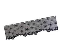 Gothics Sheer Black Laces Lampshade Window Panel Privacy Scarf for Home Privacy Decorations 19.69x59.1in Laces Cover