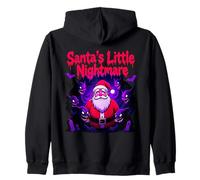 Gothmas Santa's Little Nightmare Gothic Christmas Zip Hoodie
