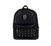 GOTHX Mini Gothic Skull Head Stud Black Backpack Rucksack Small Goth SchoolFestival Travel Rock Goth Bag