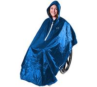 GOTITA - Waterproof poncho for wheelchairs -Universal raincoat - Easy to use rain cape for wheelchairs. Italian design poncho (Royal Blue)