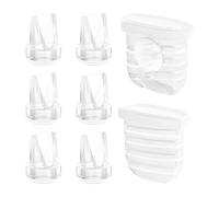 GOTOCUT 8PCS Duckbill Valves Silicone Diaphragms for Lansinoh Discreet Duo Nuliie S32 Wearable Breast Pump Replacement Parts