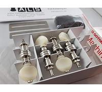Gotoh Banjo Tuners (Bonus ALS Fret Polishing Kit) SPBJ4-AIN Model Tuners by Gotoh Japan Set of 4 Nickel with Pearloid Buttons - Fret Polishing Kit by Australian Luthier Supplies