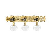 Gotoh Classical Tuners - Gold with White Pearloid Buttons, mounting screws included