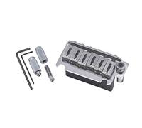 Gotoh Contemporary Two Pivot Mount Block Saddles Tremolo System Chrome, Left Handed