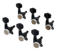 Gotoh SG381-07-L6 MG-T Locking Machinehead Set Black Chrome