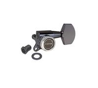 Gotoh SG381 Magnum Lock Traditional Tuners 3 Per Side, with 01 Buttons Black Chrome (Cosmo)