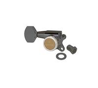 Gotoh SG381 Magnum Lock Traditional Tuners 6 In Line Black Chrome (Cosmo), Left Handed
