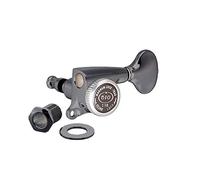 Gotoh SGS510Z Magnum Lock 6 in Line Traditional Locking Tuners 18:1 Ratio Black Chrome (Cosmo)