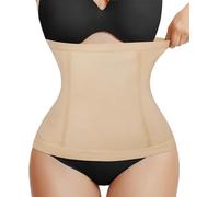 Gotoly Waist Trainer for Women Tummy Control Girdle Band Waist Cincher Body Shaper Postpartum Recovery Belt (Beige, S-M)