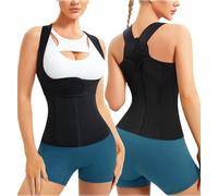 Gotoly Women Back Brace Posture Corrector Waist Trainer Vest Adjustable Back Straightener Support for Spinal Neck Shoulder Tummy Control Body Shaper